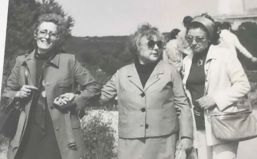 Sandrina Sanna con la signora Sironi