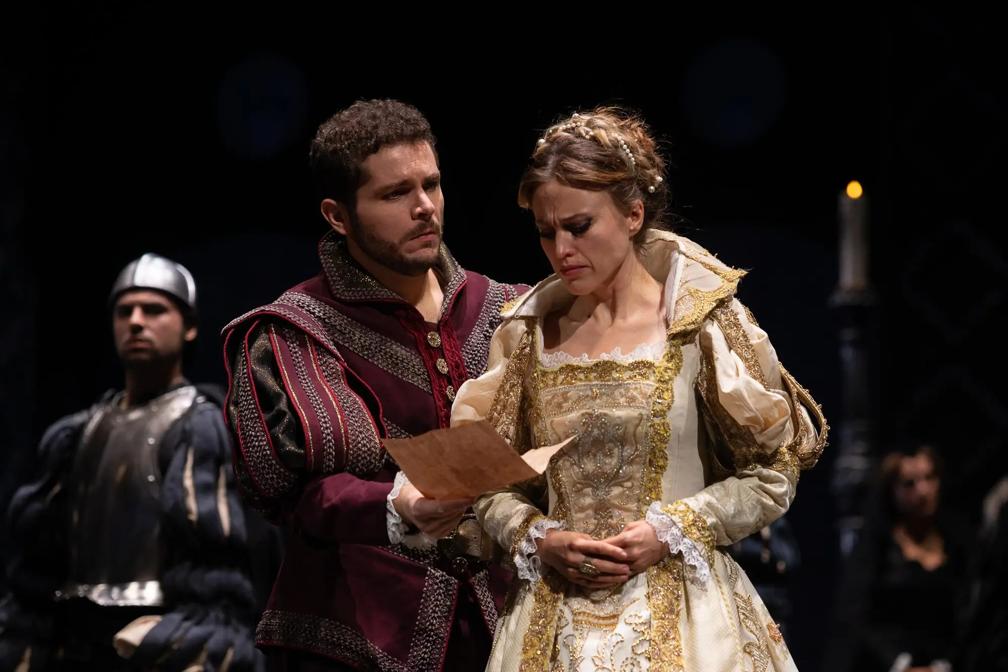 Matteo Desole nella "Lucia di Lammermoor" (foto di Elisa Casula)