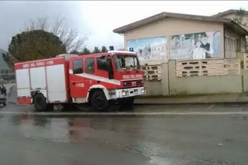 Un intervento dei vigili del fuoco a Villamassargia