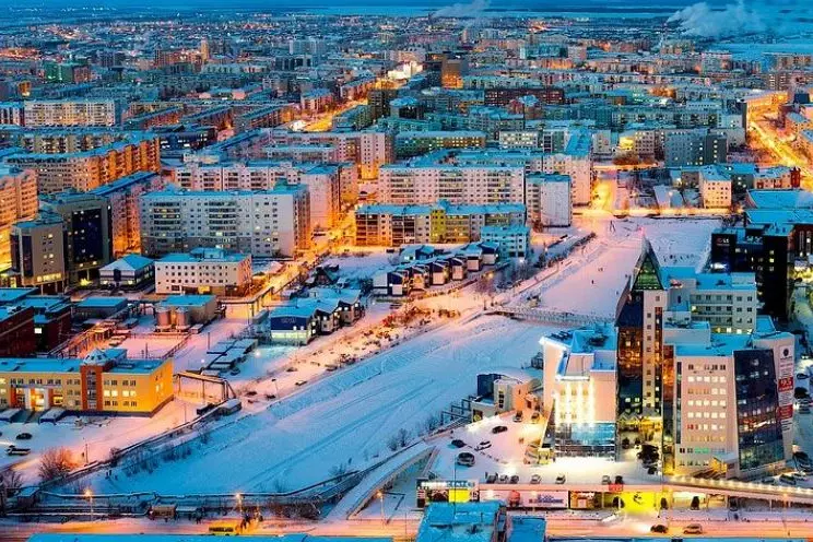 La città di Yakutsk, in Russia