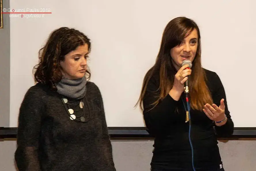 La psicologa Damiana Culeddu e Maria Giovanna Dessì di Casa Emmaus (Foto L'Unione Sarda - Farris)