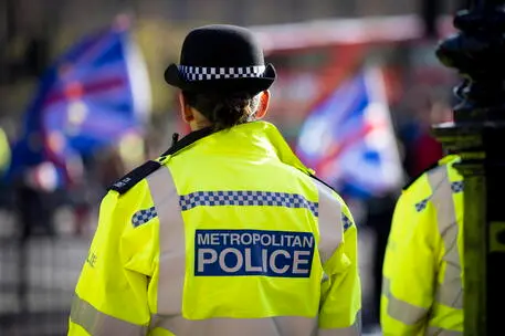 Polizia a Londra (foto Ansa)