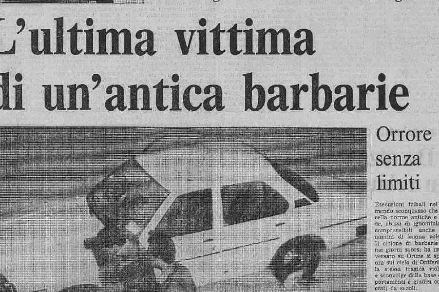 #AccaddeOggi: 3 luglio 1986, a Oniferi viene uccisa Giampiera Marceddu
