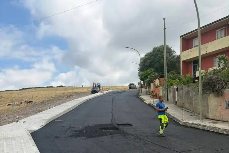 Il tratto viario completato (foto concessa)