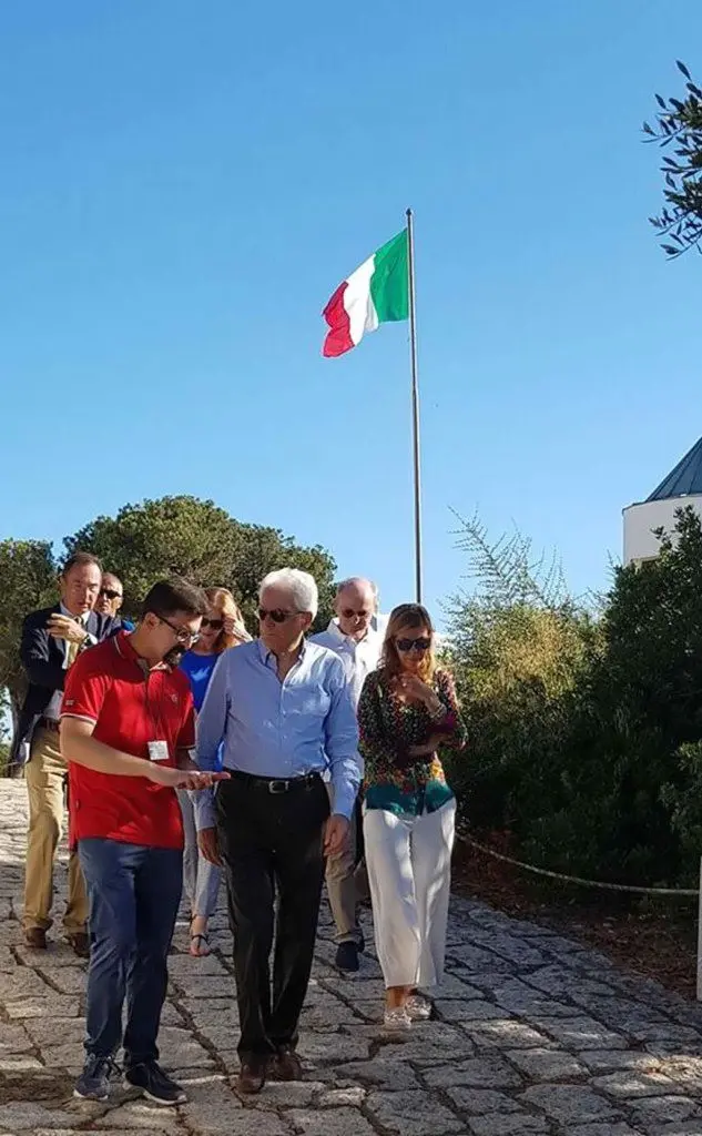Il Presidente Sergio Mattarella a Caprera. (Foto da Facebook)