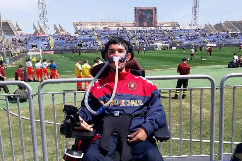 Thomas Marrocu, noto come Tommy, allo stadio