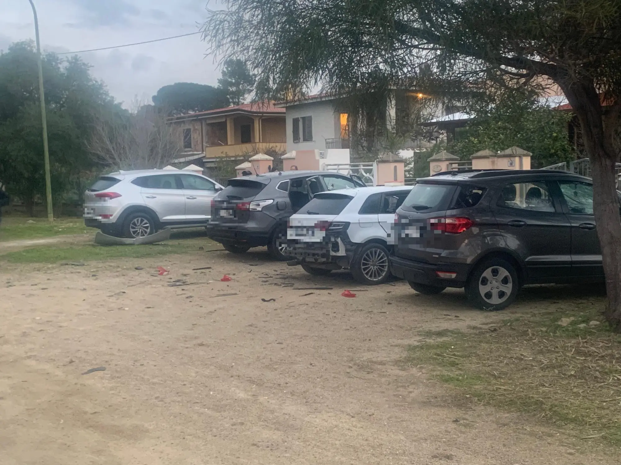 Attentato dinamitardo a Posada (foto Ungredda)