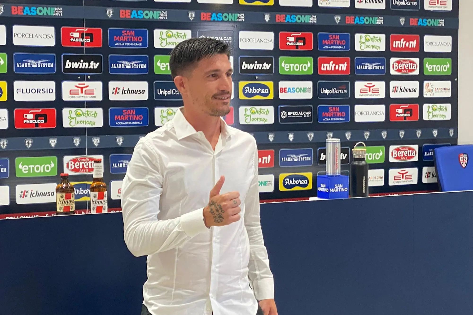 Fabio Pisacane alla Domus (foto Piras)