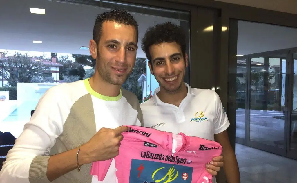 Nibali e Fabio Aru nel 2016