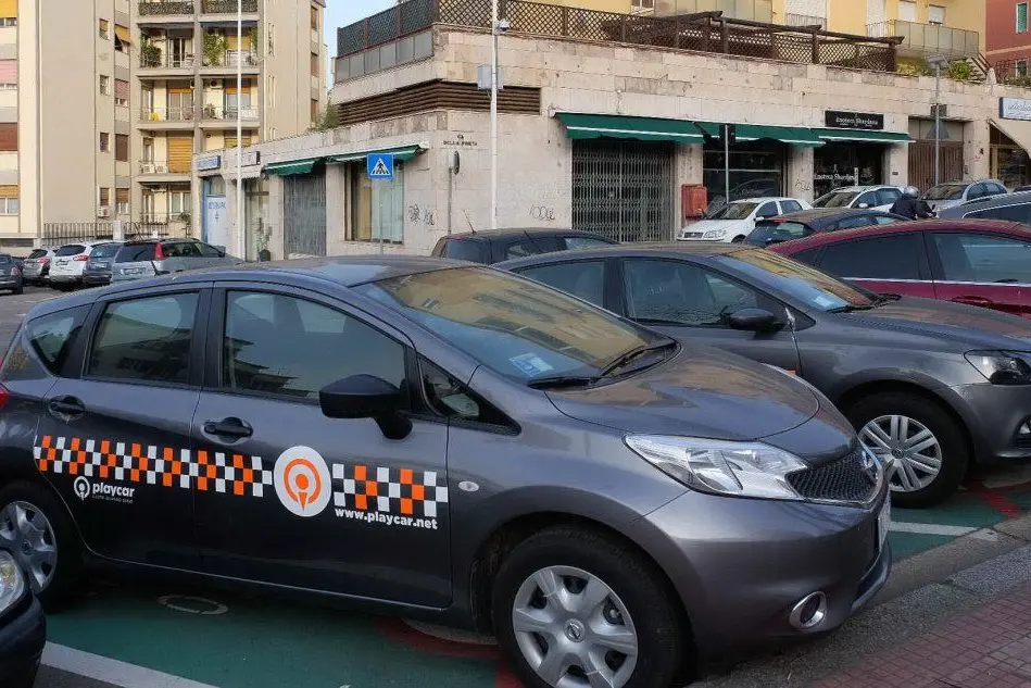 Postazioni di car sharing in via Sant'Alenixedda