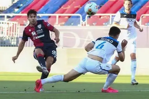 La rete annullata a Simeone (Ansa)