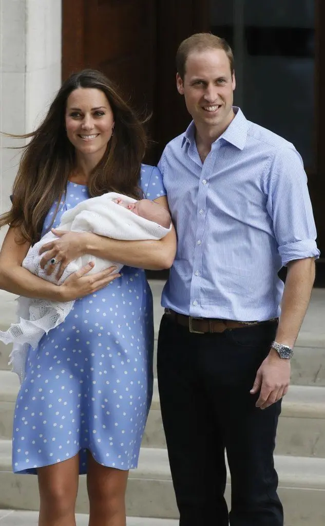 William e Kate con George appena nato