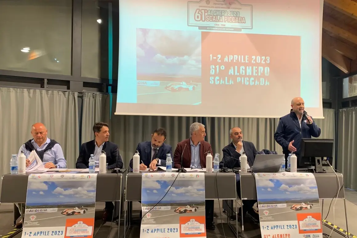 La conferenza di presentazione della 61ª Alghero-Scala Piccada (foto Aci)