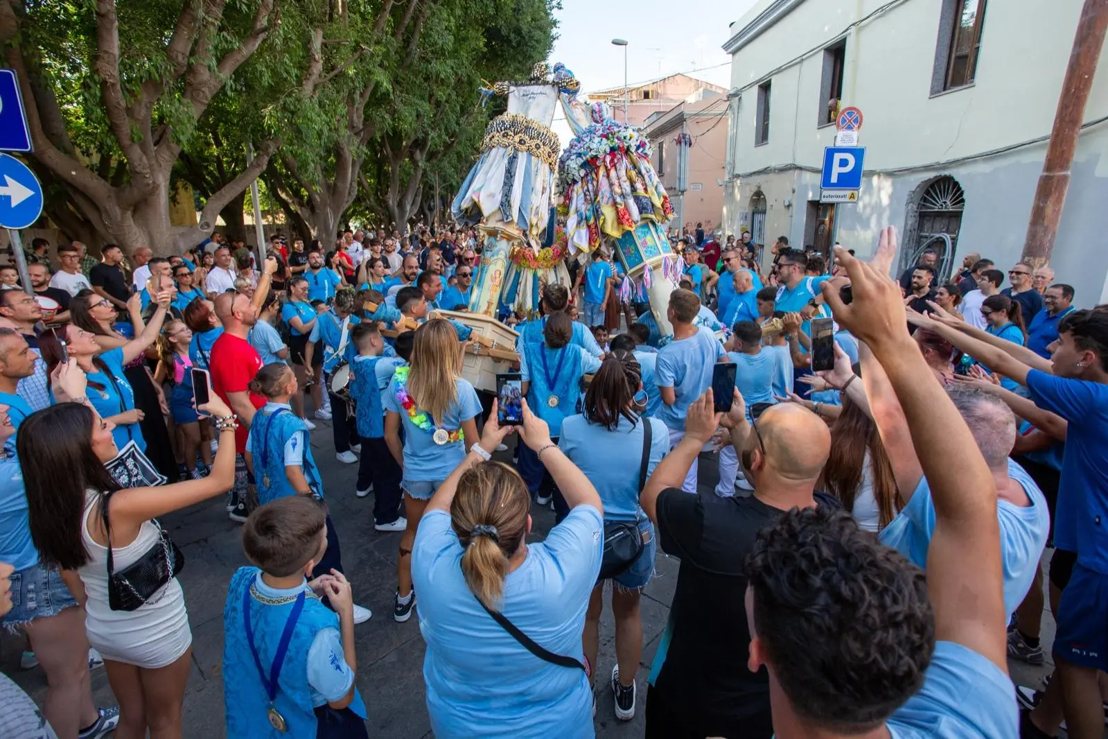 Una foto di Gian Michele Manca sui Mini Candelieri