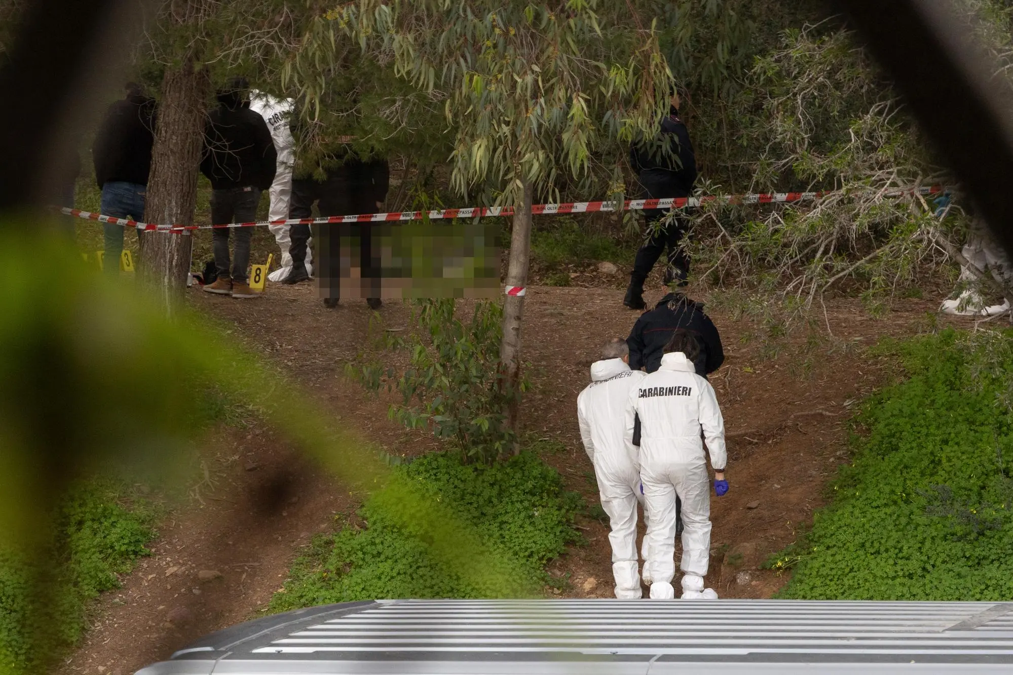Il luogo in cui è stato ritrovato il corpo di Giovanni Musu
